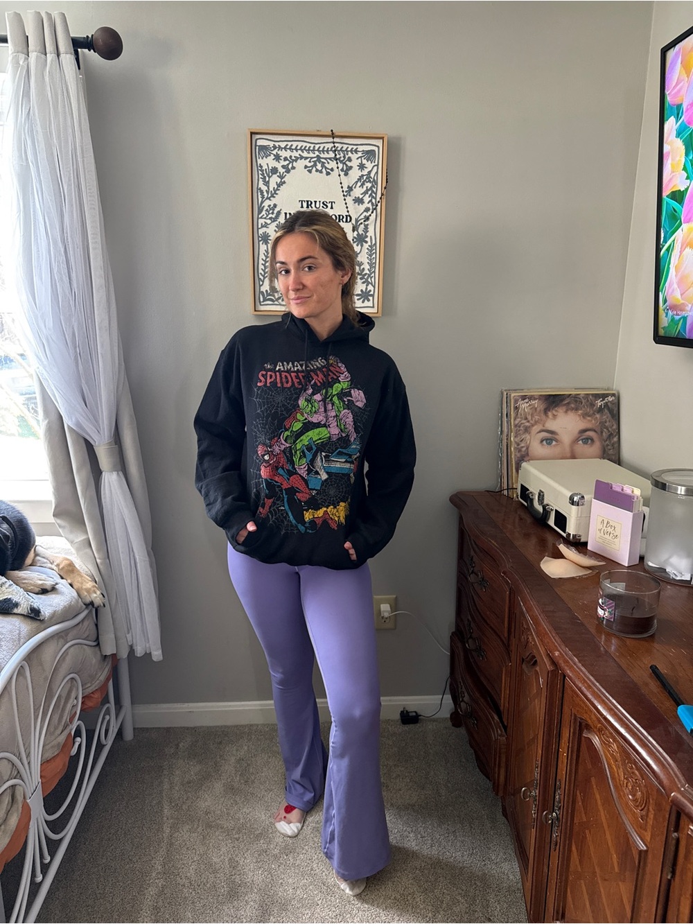Graphic Spider-Man Hoodie - Black